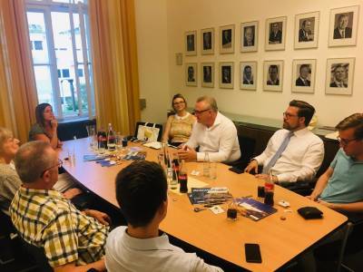 Sitzungen - Besuch im Abgeordnetenhaus bei Sven Rissmann und Frank Henkel.